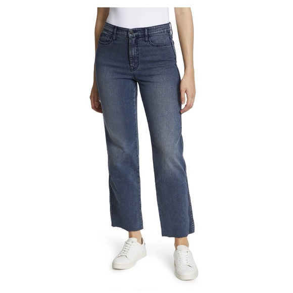 Social Standard by Sanctuary High Rise Crop jeans with raw hem size 16 - Picture 1 of 12